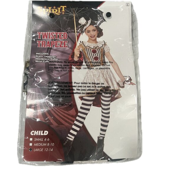 Twisted Trapeze Costume Girls Large 12-14 - Picture 4 of 14